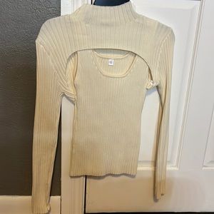 Sweater tank and sleeve